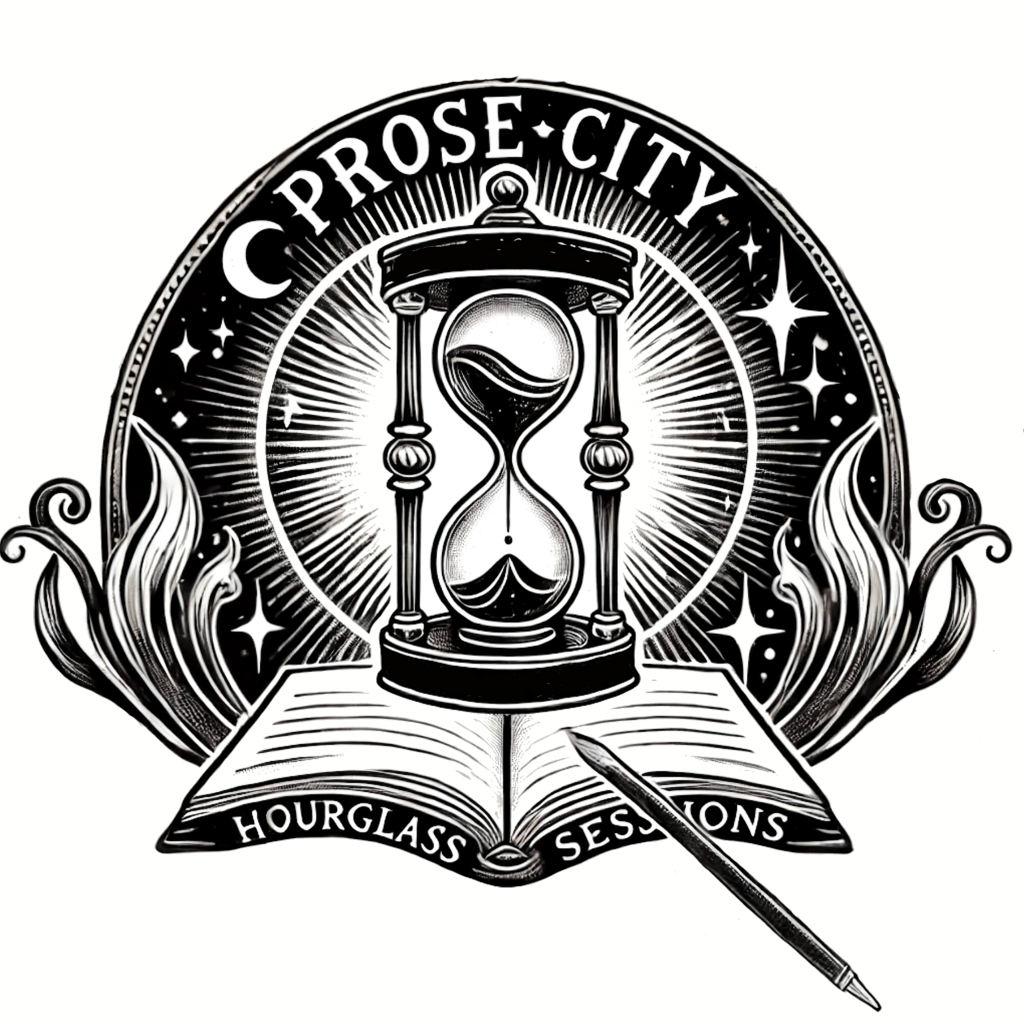 Prose City Hourglass Sessions logo.